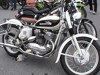 Harley K white right front